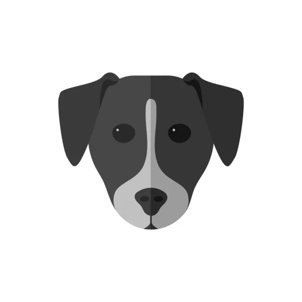 Flache Design-Ikone Hund. Illustration. — Stockvektor