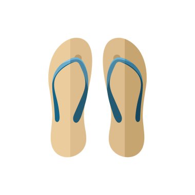 Vector Flat Design Flip Flops