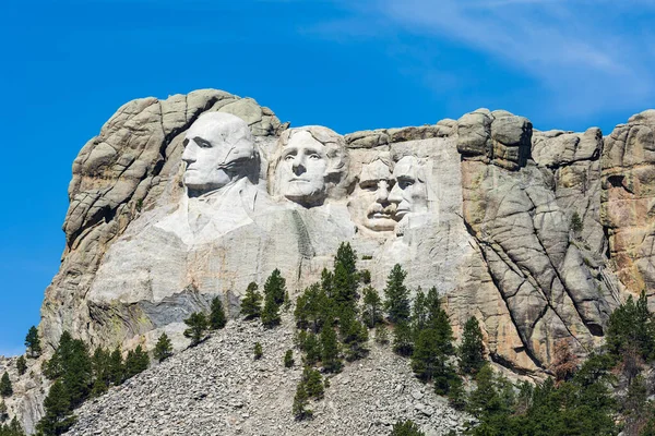 사우스다코타주의 러시모어 조각된 대통령들의 — 스톡 사진