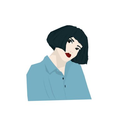 Soyut modern kadın resimleri, sanatsal modaya uygun arka plan şablonları, poster kartları ile karşılaşıyor. Modayı takip eden sanat eserleri, arka planda asgari duvar resimleri. Elle çizilmiş düz biçim