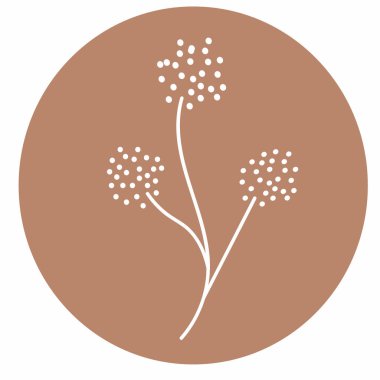 Silhouette. Collection hand drawn, botanical and healing isolated plants.Herbs design template.Twigs and leaves with abstract colorful forms