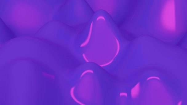 Abstrakt lila bakgrund med vätskevåg. Abstrakt loop-animation — Stockvideo