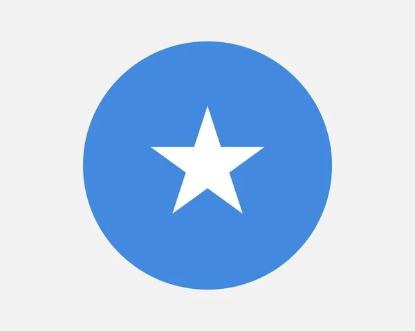 ソマリア ラウンド国旗 ソマリア国旗 ソマリア連邦共和国丸型ボタンバナー Epsベクトルイラスト — ストックベクタ