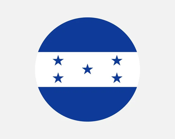 Honduras Country Flag Honduran Circle National Flag Republic Honduras Circular — Stockový vektor