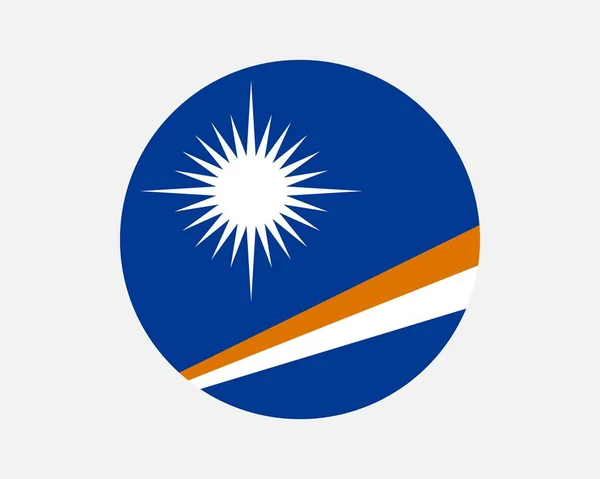 Marshall Islands Country Flag Marshallese Circle National Flag Republic Marshall — Διανυσματικό Αρχείο