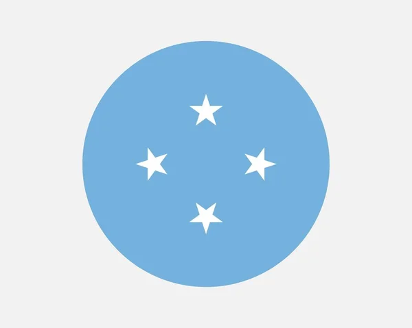 Micronesia Country Flag Micronesian Circle National Flag Federated States Micronesia — Stockvektor