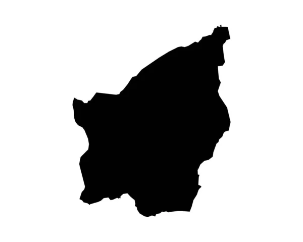 San Marino Map Sammarinese Country Map Black White National Nation — Διανυσματικό Αρχείο