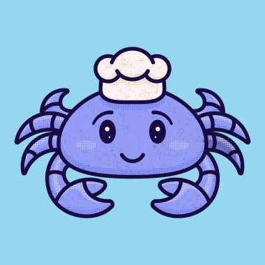 Sevimli PURPLE KRABS MASKOT logosu