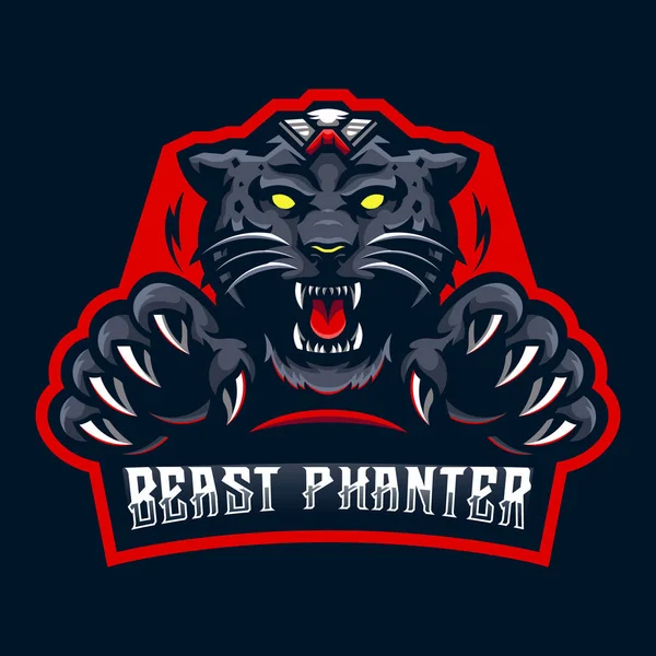 PANTHER E-SPORT LOGO SUITABLE FOR GAMES, SPORT AND RELATED BUSINESS
