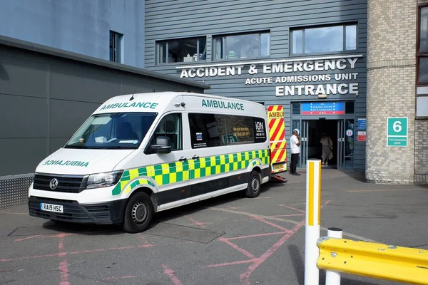 Accidente Emergencia Unidad Admisión Aguda Entrada Hospital General Watford — Foto de Stock