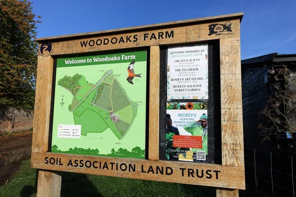 Firme Para Woodoaks Farm Proyecto Land Trust Asociación Del Suelo — Foto de Stock