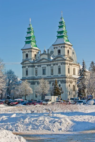 Řeckokatolická katedrála v ternopil, Ukrajina — Stock fotografie