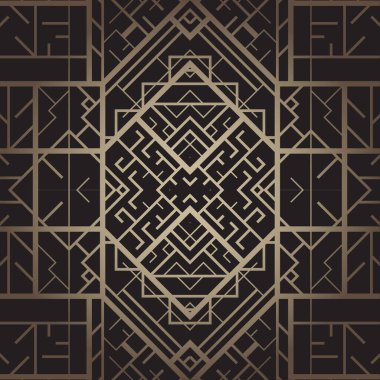 Art deco geometrik desenli arkaplan (1920 'lerin tarzı)