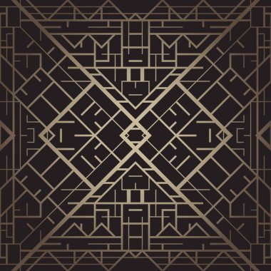 Art deco geometrik desenli arkaplan (1920 'lerin tarzı)