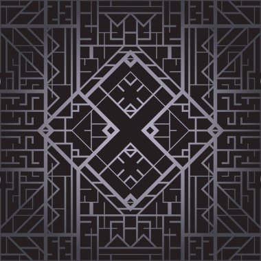 Art deco geometrik desenli arkaplan (1920 'lerin tarzı)