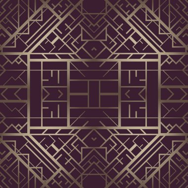 Art deco geometrik desenli arkaplan (1920 'lerin tarzı)