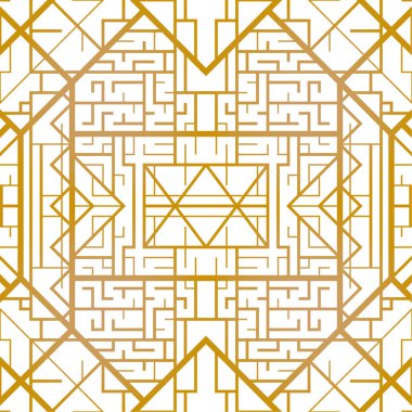 Art deco geometrik desenli arkaplan (1920 'lerin tarzı)