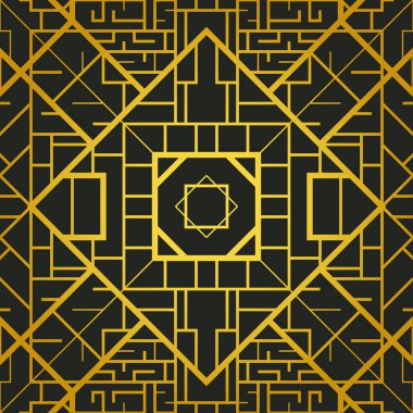 Art deco geometrik desenli arkaplan (1920 'lerin tarzı)