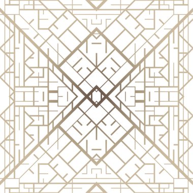 Art deco geometrik desenli arkaplan (1920 'lerin tarzı)