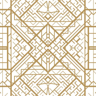 Art deco geometrik desenli arkaplan (1920 'lerin tarzı)