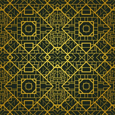Art deco geometrik desenli arkaplan 