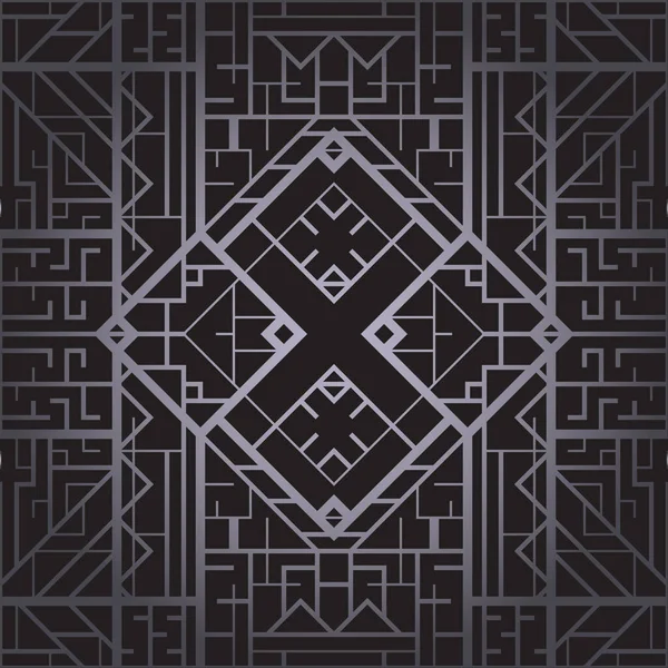 Latar Belakang Berpola Geometris Art Deco Gaya Tahun 1920 - Stok Vektor