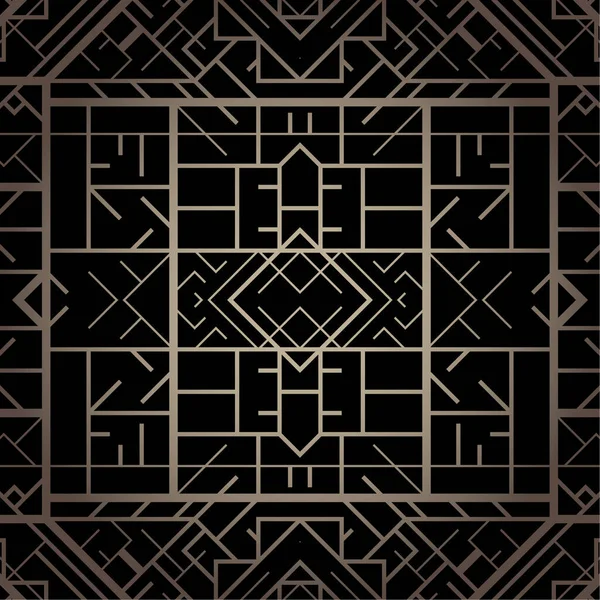 Art Deco Geometryczne Wzorzyste Tło 1920 Stylu — Wektor stockowy