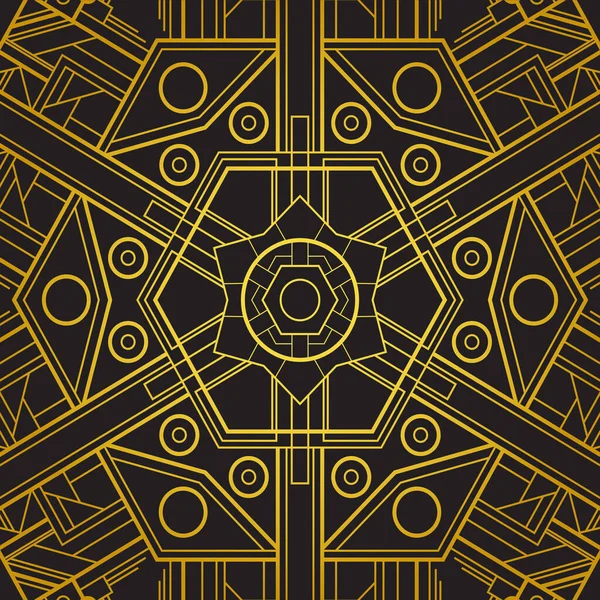 Arte Deco Fondo Geométrico Modelado 1920 Estilo — Vector de stock