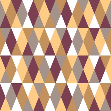 Renkli elmaslar ve üçgenlerle kusursuz desen.