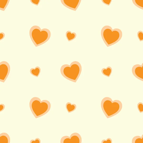 Hearts Seamless Vector Background — Stock Vector