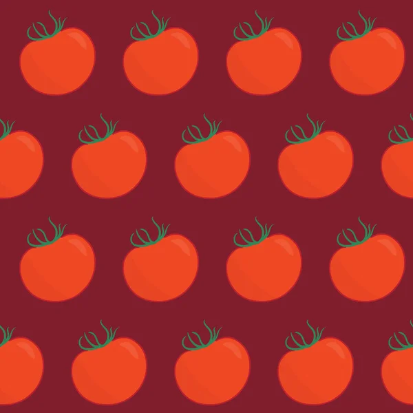 Patrón Abstracto Sin Costuras Con Tomates Ilustración Vectorial — Vector de stock