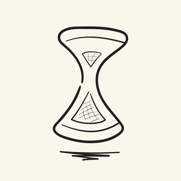 Hand Drawn Hourglass Illustration — Stock Vector