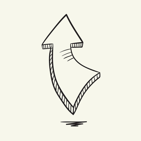 Стрела. Векторная иллюстрация.