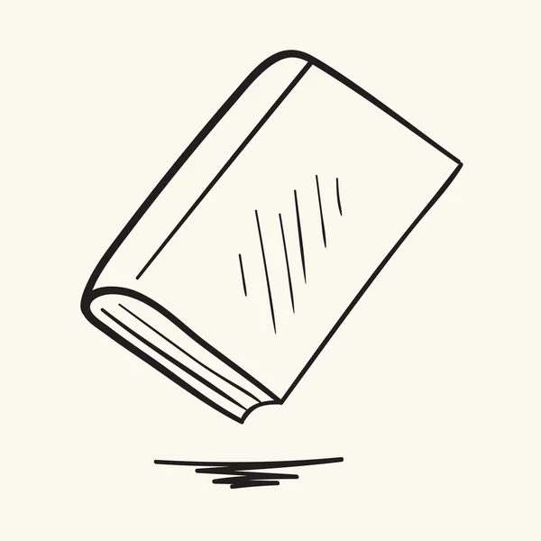 Libro Ilustración Vectorial Dibujada Mano — Vector de stock