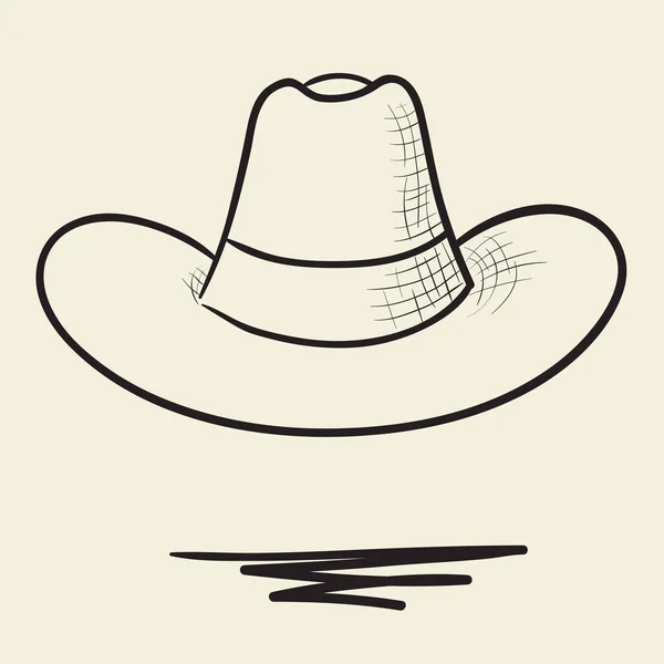 Ilustração Chapéu Desenhado Mão —  Vetores de Stock