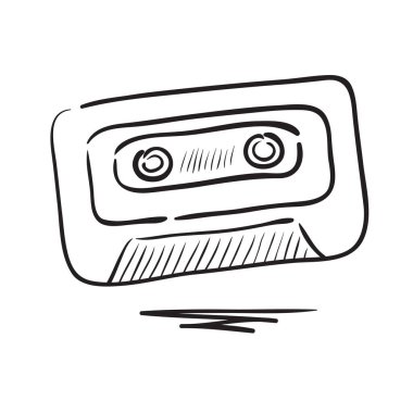 Retro kaset çizimi