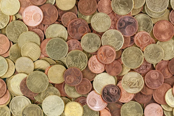 Euro cent coins — Stock Photo, Image