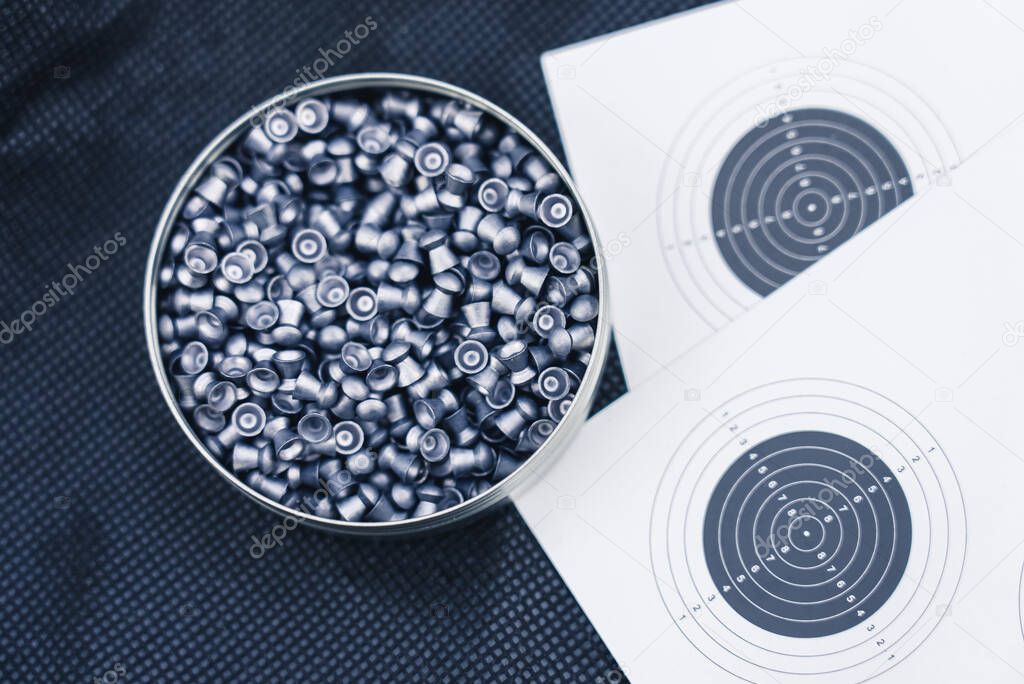 Airsoft gun metal bullets pack - detail photo