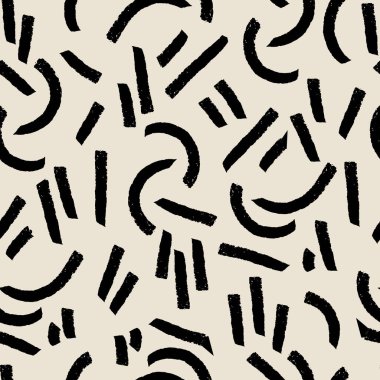 Vektör çizilmiş siyah çizgiler eko deseni tekrarlar