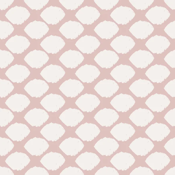 Vector rosa padrão sem costura geométrica oval branco — Vetor de Stock