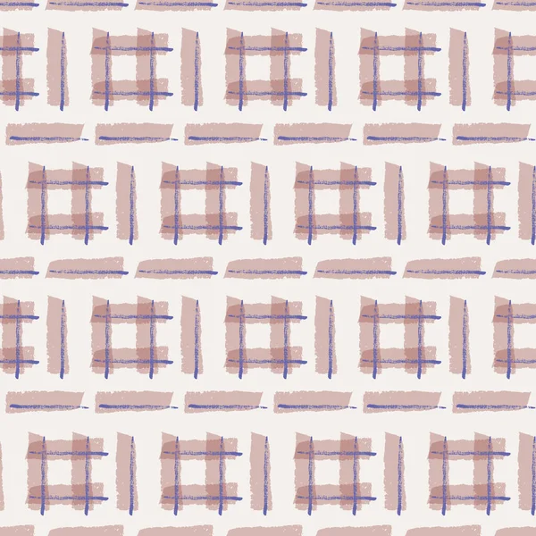 Vecteur rose coup de pinceau rayé motif sans couture — Image vectorielle