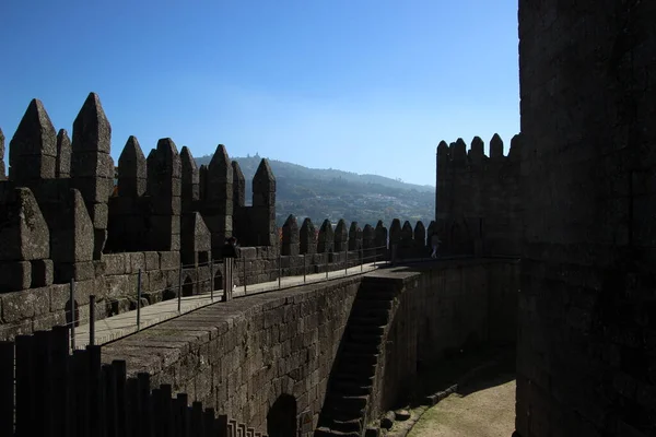 Castelo Guimares Portogallo Una Delle Sette Meraviglie Del Paese — Foto Stock