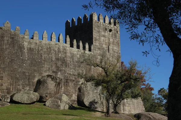 Castelo Guimares Portugal Una Las Siete Maravillas Del País —  Fotos de Stock