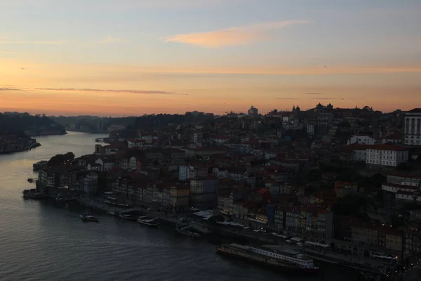 Momenti Prima Del Tramonto Sul Porto — Foto Stock