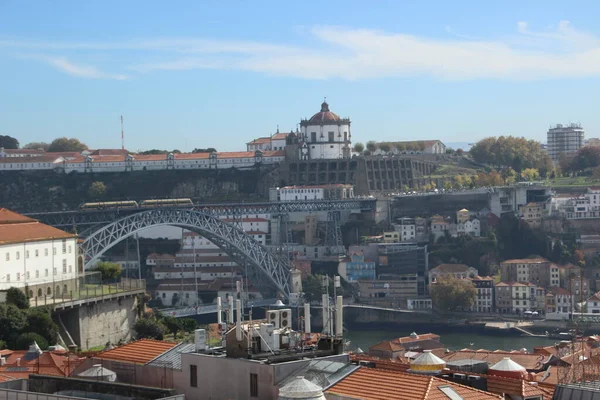 Панорамный Вид Здания Город Порту — стоковое фото