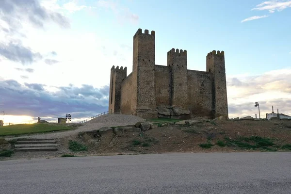 Castello Sadaba Aragona Con Sei Torri Difensive — Foto Stock