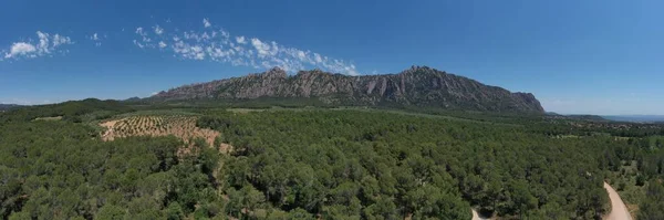 Panoramatický Výhled Horu Montserrat — Stock fotografie