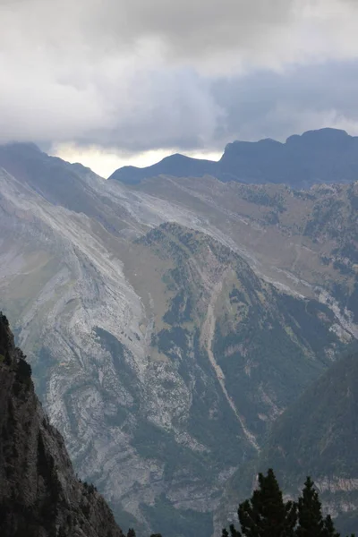 Vue Panoramique Sur Les Montagnes Parc National Monte Perdido — Photo