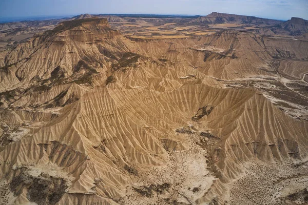 Bardenas Reales Doğal Parkı, Navarra, İspanya, Avrupa 'da aşınmış manzara