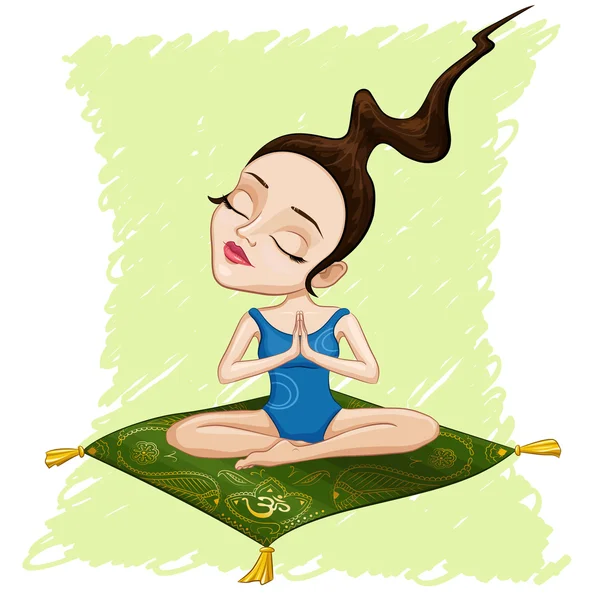 meditasyon kız resmi